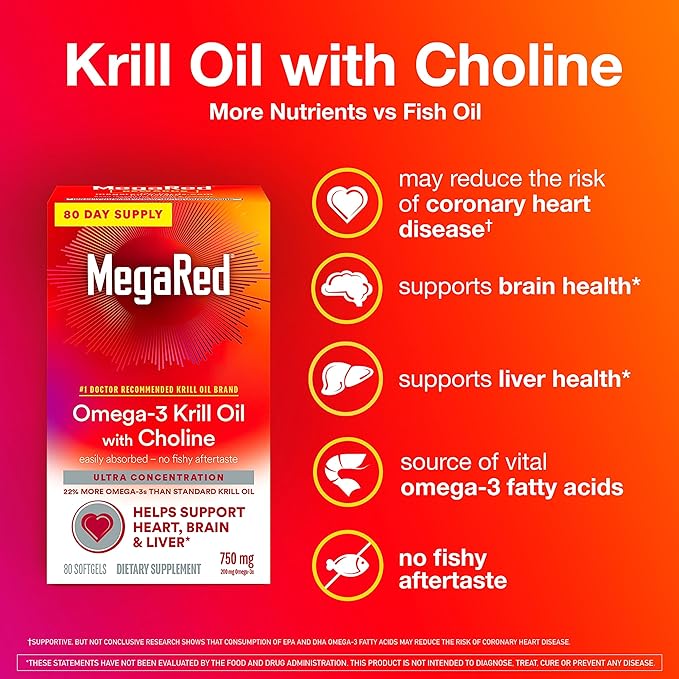 MegaRed Krill Oil 750mg Omega 3 1 Dr 80 Softgels (1)