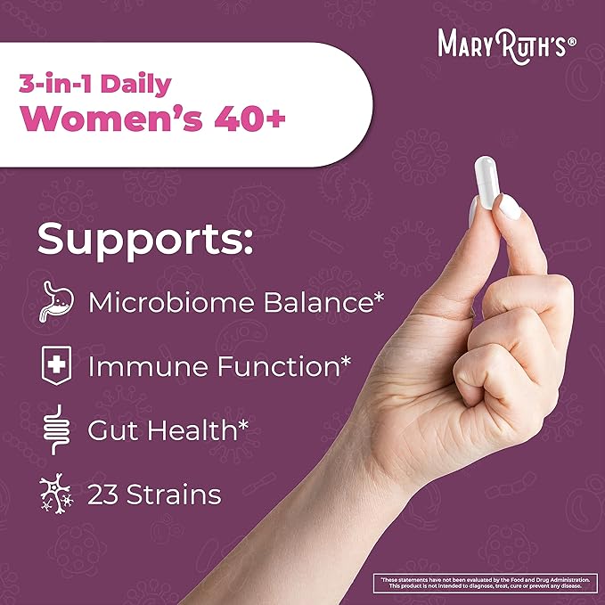 MaryRuth Organics 3-in-1 Daily Health 40+ 50 Billion 30 ct