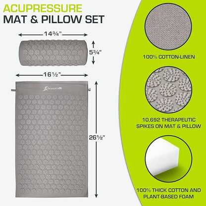 ProsourceFit Acupressure Mat and Pillow Set