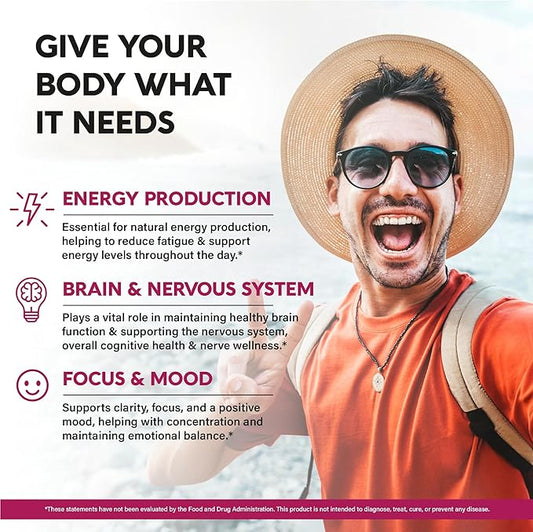 USDA Organic Vitamin B12 Sublingual Drops - 5000 mcg Liquid Vegan Methylcobalamin - Energy Boost, Focus & Mood, Metabolism & Brain Health Support - Maximize Absorption - 4 Month Supply, 4 fl oz