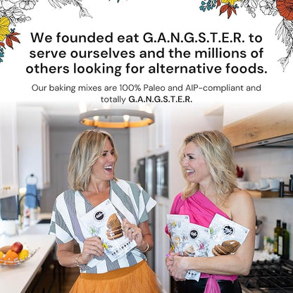 eat G.A.N.G.S.T.E.R. Chewy Choconot Brownie Mix - Allergy-Friendly Baking Mix, Grain-Free, No Dairy, Nuts, Gluten, Dairy - For Paleo & AIP Diets, Try with Chocolate or Carob Chips & Nut Butters