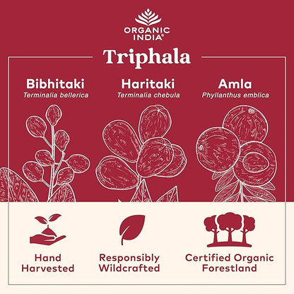 Organic India Triphala Capsules Organic 180 Capsules
