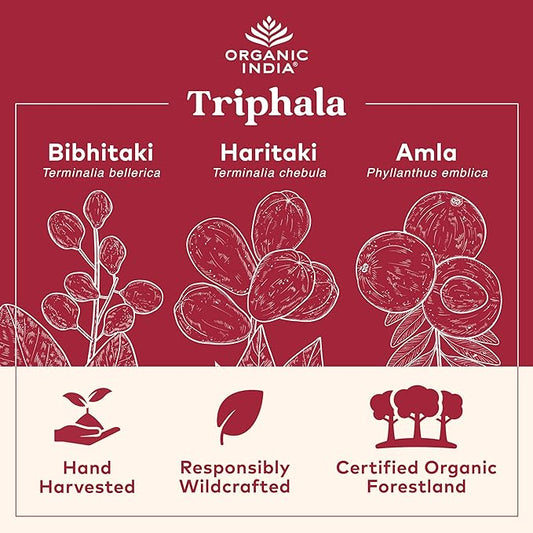 Organic India Triphala Capsules Organic 180 Capsules