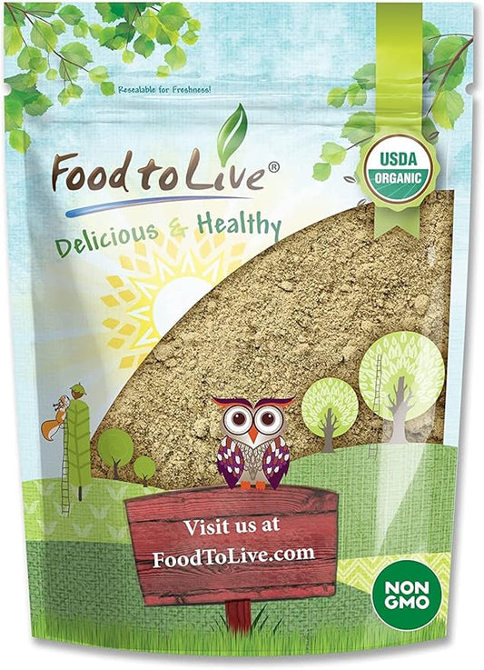 Food to Live Organic Hemp Protein 1 Pound 50% Protein,