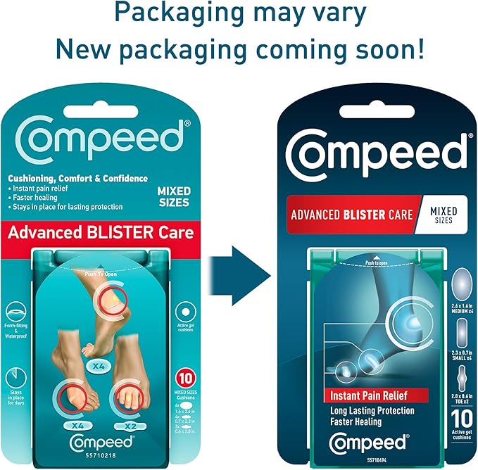 Compeed Advanced Blister Care 10 Count (2 Packs),