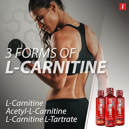iSatori L-Carnitine LS3 1500, Liquid L-Carnitine with Acetyl L-Carnitine, L-Carnitine L-Tartrate, Stimulant Free Energy, No Calories, Sugar, Gluten, Keto-Friendly, Mixed Berry Flavor (32 Servings)