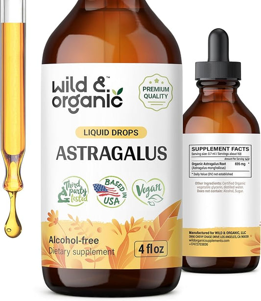 Wild & Organic Astragalus Tincture 4 oz