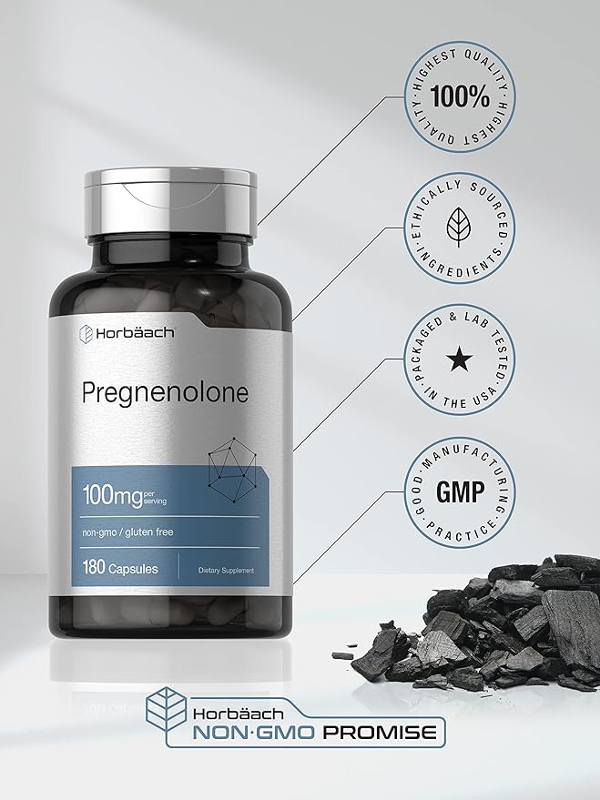 Horbäach Pregnenolone 100mg 180 Capsules
