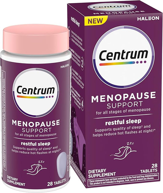 Centrum Restful Sleep Menopause Support Tablets, 28 Count