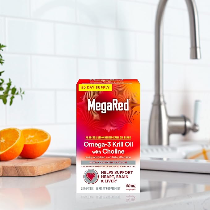 MegaRed Krill Oil 750mg Omega 3 1 Dr 80 Softgels (1)