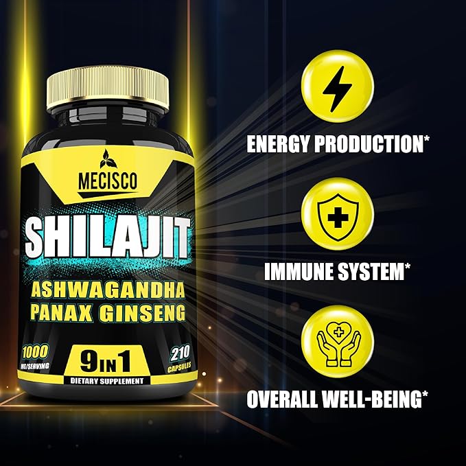 9in1 Shilajit Pure Himalayan Organic 210 Capsules