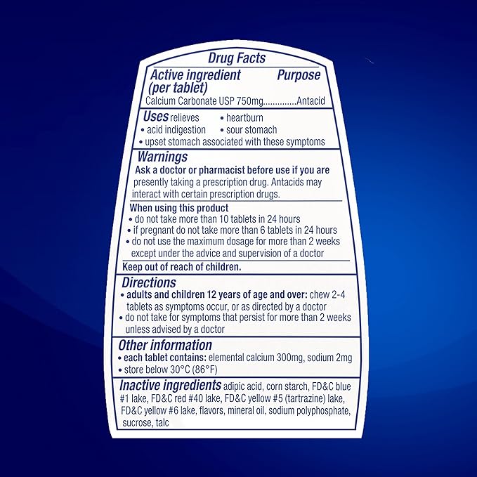 TUMS Chewable Antacid Tablets for Extra 330 Count