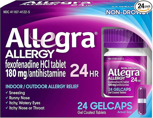 Allegra Allergy Gelcaps 24 Gelcaps per