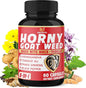 BMVINVOL Horny Goat Weed Capsules with Tribulus, Ginseng, Ashwagandha, Maca, Tongkat Ali, Nettle, Black Pepper - 60 Count