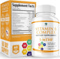 1 Body Vitamin B Complex – 5-MTHF Folate B1, B2, B2, B5, B5, B6, B6, Methyl B12, Niacin,