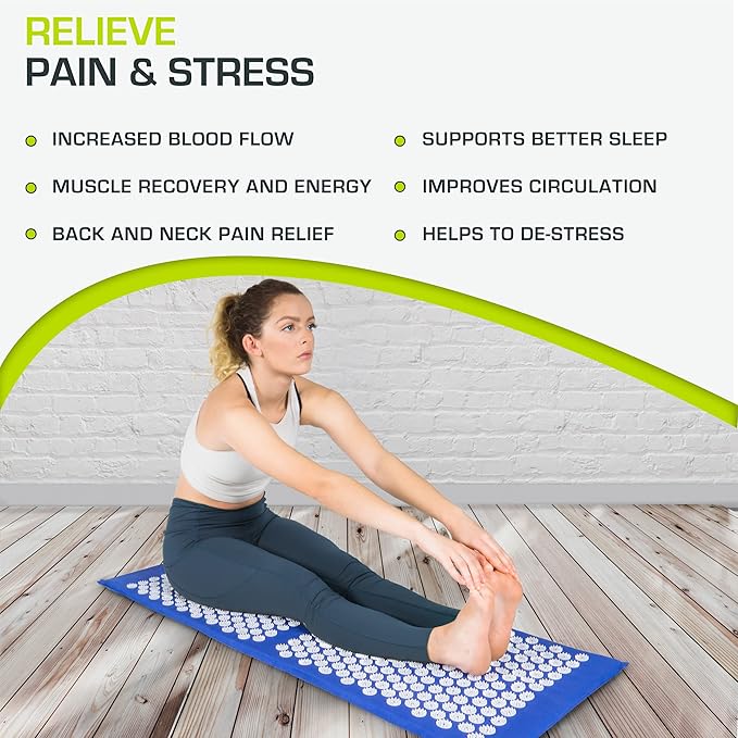 ProsourceFit Acupressure Mat and Pillow Set