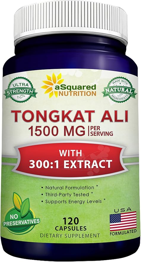 aSquared Nutrition Tongkat Ali 1500mg 120 Capsules