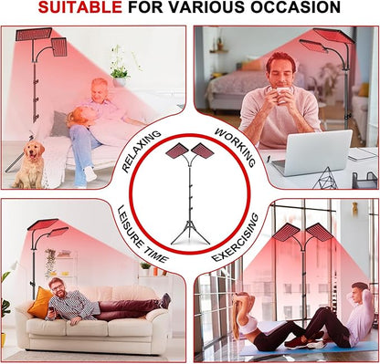 Red Light Therapy Lamp, Infrared Light 660nm Red 850nm Near
