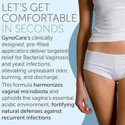 Vaginal Probiotic Gel | Yeast Infection Treatment for Women | ph balance feminine wash | bv Treatment for Women | Vaginal Odor and Hygiene Support | 10 Pre-Filled Applicators