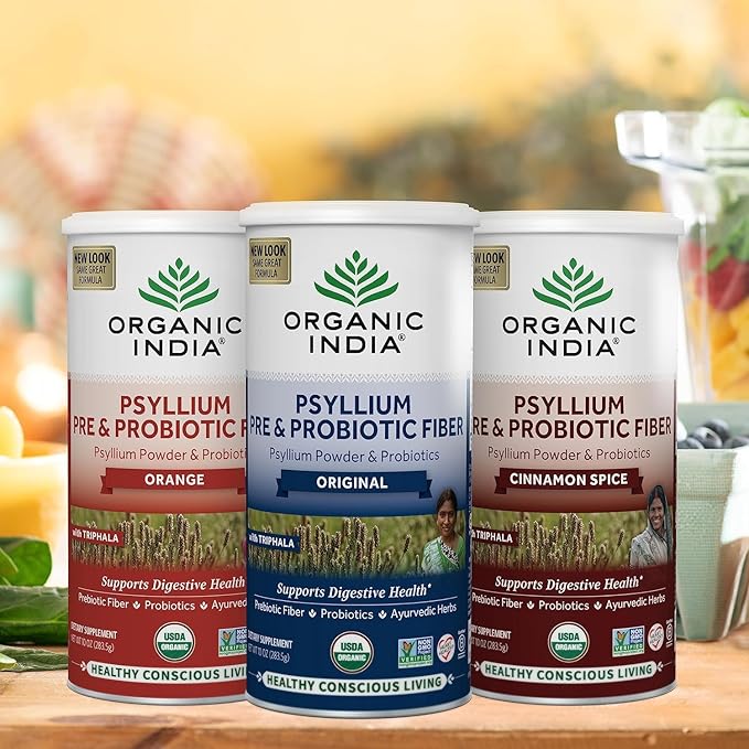 ORGANIC INDIA Psyllium Husk Pre & 10 Oz