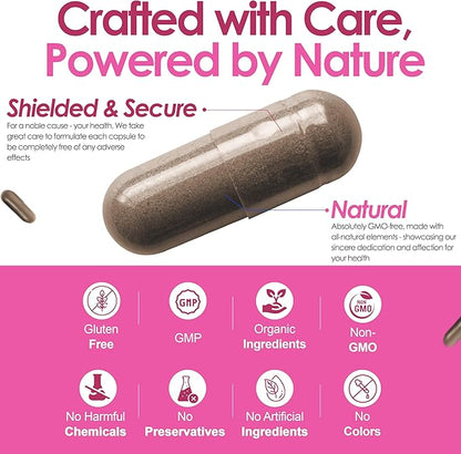 Saw Palmetto for Women - Natural DHT Blocker Hair Growth Pills Made with Organic Saw Palmetto Extract Berries Supports Hormonal Balance & Urinary Health Pure Saw Palmetto for Women Hair Loss| 60 Pills