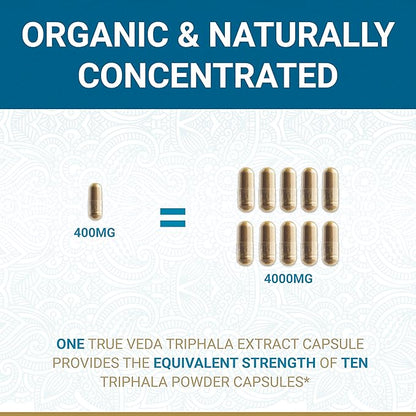 Triphala Capsules – USDA Organic Certified 100% Natural 60 Caps