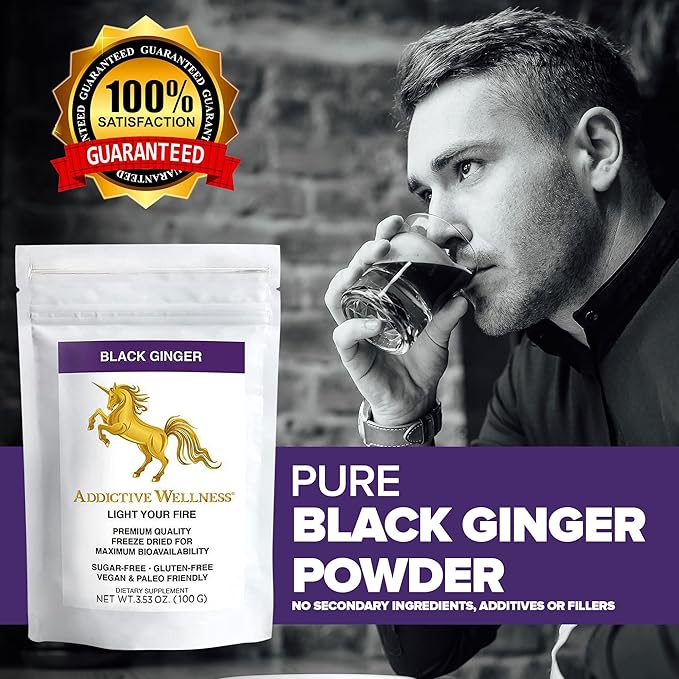 Addictive Wellness Thai Black Ginger 100 Grams,