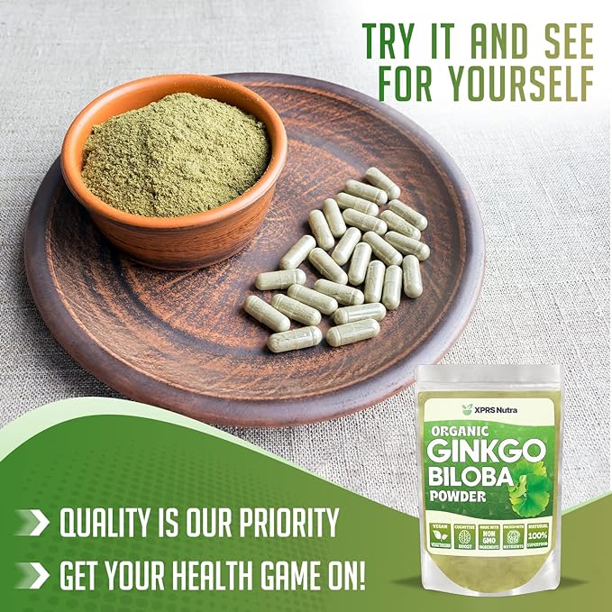 XPRS Nutra Organic Ginkgo Biloba Powder (16 oz)