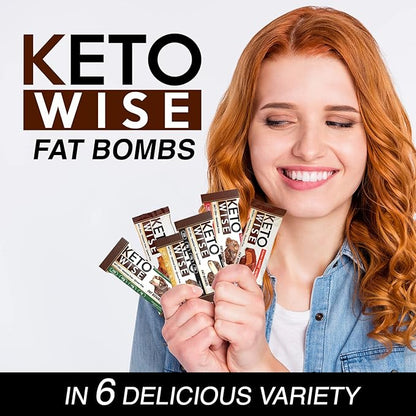 Keto Wise Fat Bombs - Cookies N Cream 16 Count (Pack of 1)