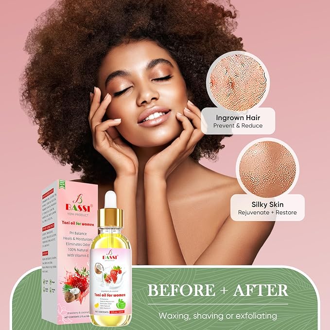 Natural Yoni Oil for Women 4 (2 x 2 Fl 2 Packs