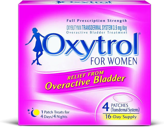 Overactive Bladder Transdermal Patch, 4 Count