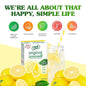 TRUE LEMON Original Lemonade Drink Mix| Made from Real Lemon | No Preservatives, No Artificial Sweeteners, Gluten Free | Water Flavor Packets & Water Enhancer with Stevia 30 Count (Pack of 1)