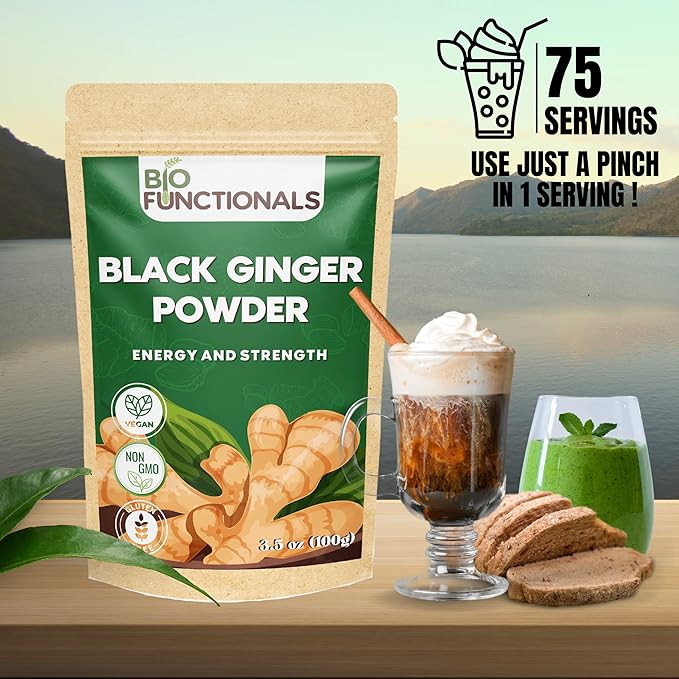 Black Ginger Powder (3.5 Oz) Thai