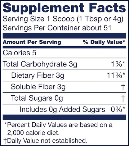 NutriSource Fiber Dietary Fiber Nutritional Supplements, 7.2 Ounce 4)