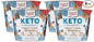Duncan Hines Keto Friendly Dessert Cups Walnut Fudge Brownie Mix, 2.5 oz (Pack of 4)