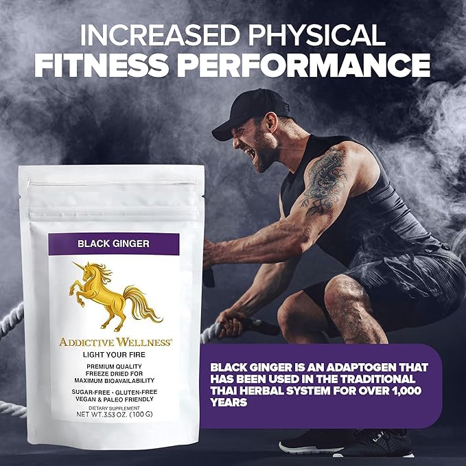Addictive Wellness Thai Black Ginger 100 Grams,