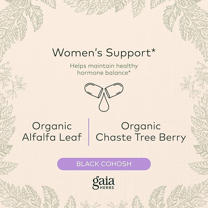 Gaia Herbs Menopause Support Daytime 60 Vegan (20-Day Supply)