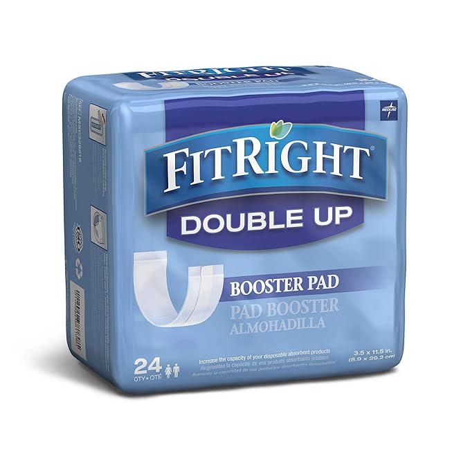 Medline Double-Up Incontinence Liners, 24 Count 8)