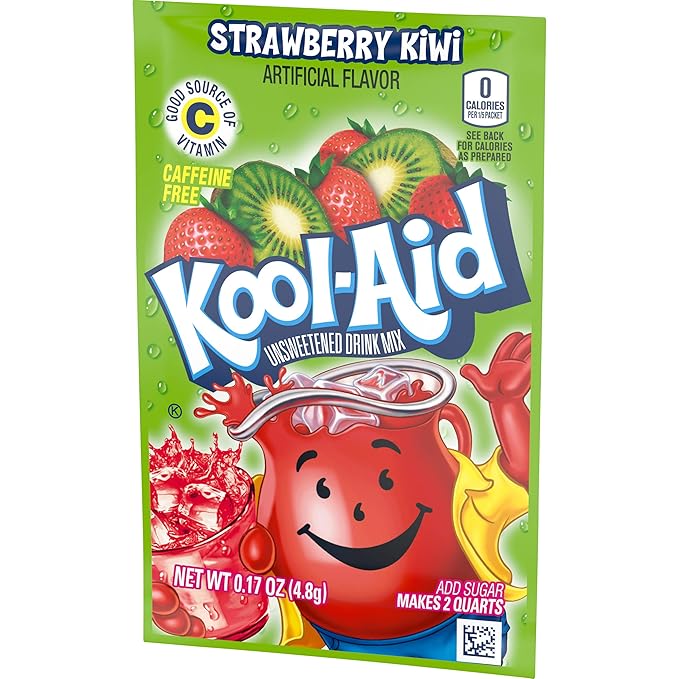 Kool Aid Strawberry Kiwi Drink Mix, Makes 2 Quarts (96 Packets)