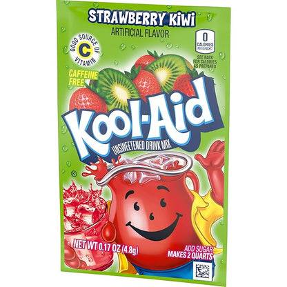 Kool Aid Strawberry Kiwi Drink Mix, Makes 2 Quarts (96 Packets)