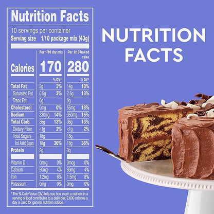 Duncan Hines Signature Cake Mix, Fudge Marble, 15.25 oz