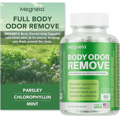 Body Deodorizing Supplement, Natural Internal Odor (60 Capsules)