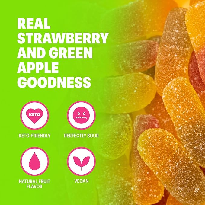 Shameless Snacks - Healthy Low Calorie Snacks, Low Carb Keto Gummies (Gluten Free Candy) - 6 Pack Wild Worms
