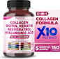 Collagen 12000mg Biotin 10,000mcg Resveratrol 3000mg 2000mg -