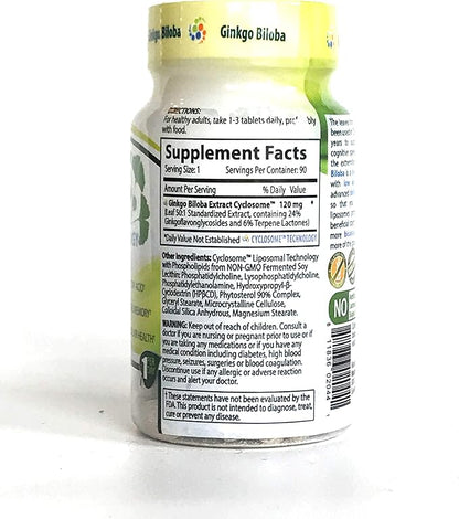 NATURE'S ESSENTIALS Liposomal Ginkgo Biloba 120mg per 3 Month