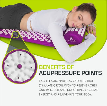 ProsourceFit Acupressure Mat and Pillow Set