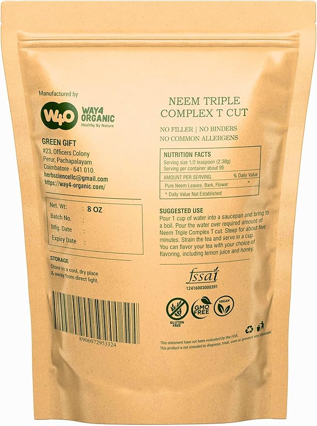 Neem Triple Complex T Cut (Not 8 Ounces, Ratio(80:10:10) (1 (1 Pack)