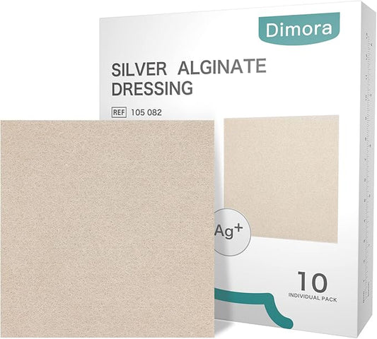 Dimora Upgrade 10 Packs Silver Antibacterial Comfortable，4'' x 4'' Patches