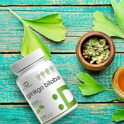 Ginkgo Biloba 500mg Per Serving, 240* 4 Month