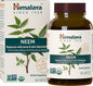 Himalaya Organic Neem Herbal Skin Supplement, 600 mg, 60 Plant-Based 60 Day